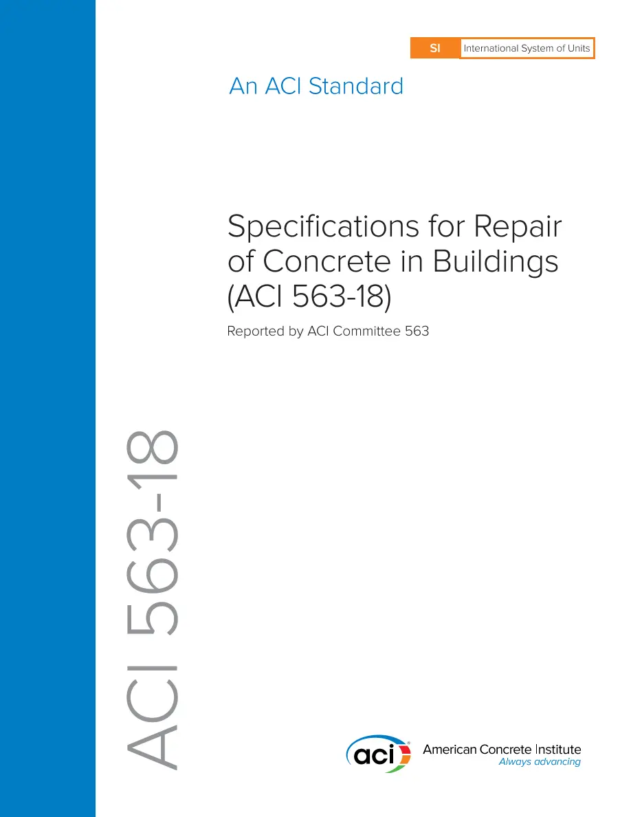 ACI 563M-18 ACI 563M-18