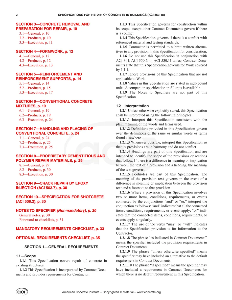 ACI 563M-18 ACI 563M-18