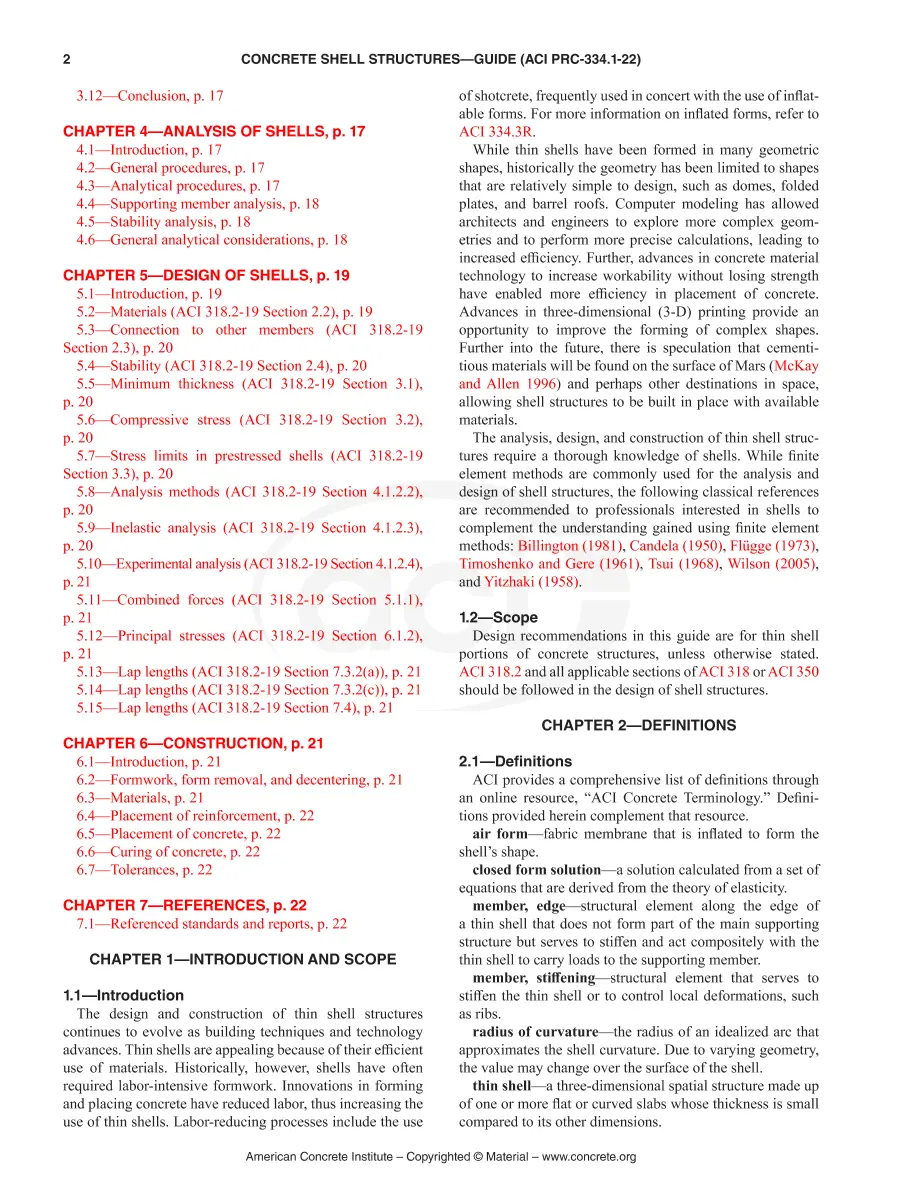 ACI PRC-334.1-22 ACI PRC-334.1-22