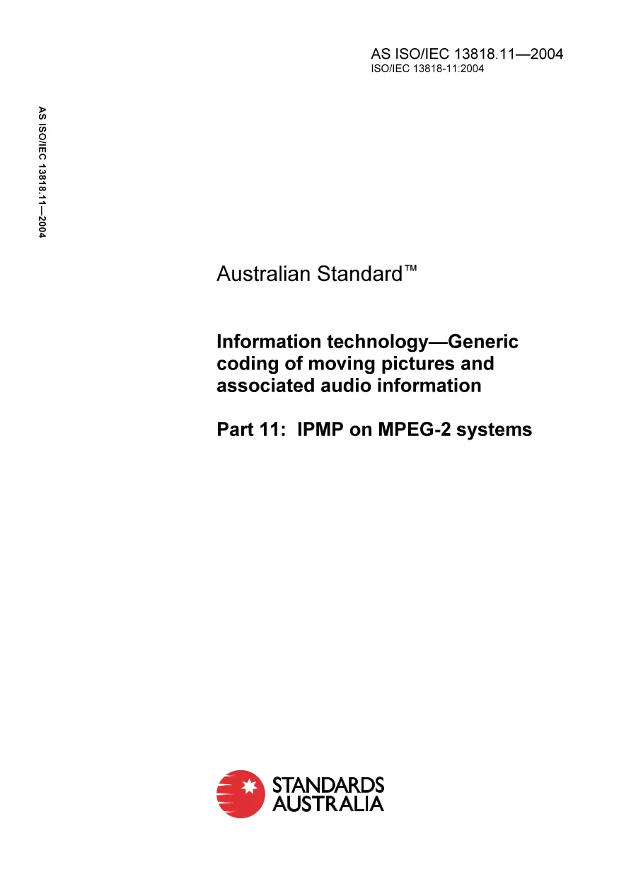 AS ISO IEC 13818.11-2004 AS ISO IEC 13818.11-2004