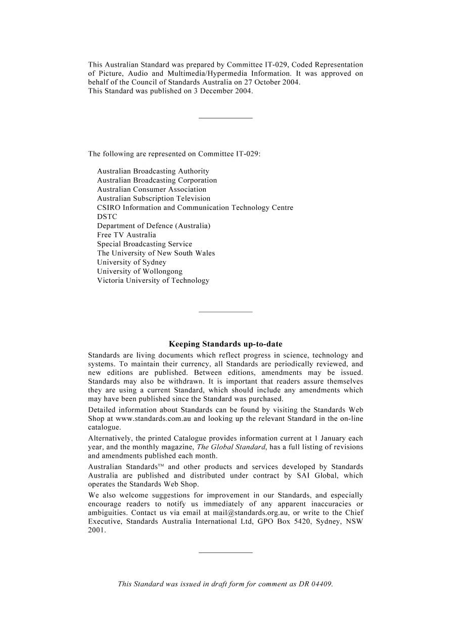 AS ISO IEC 13818.11-2004 AS ISO IEC 13818.11-2004