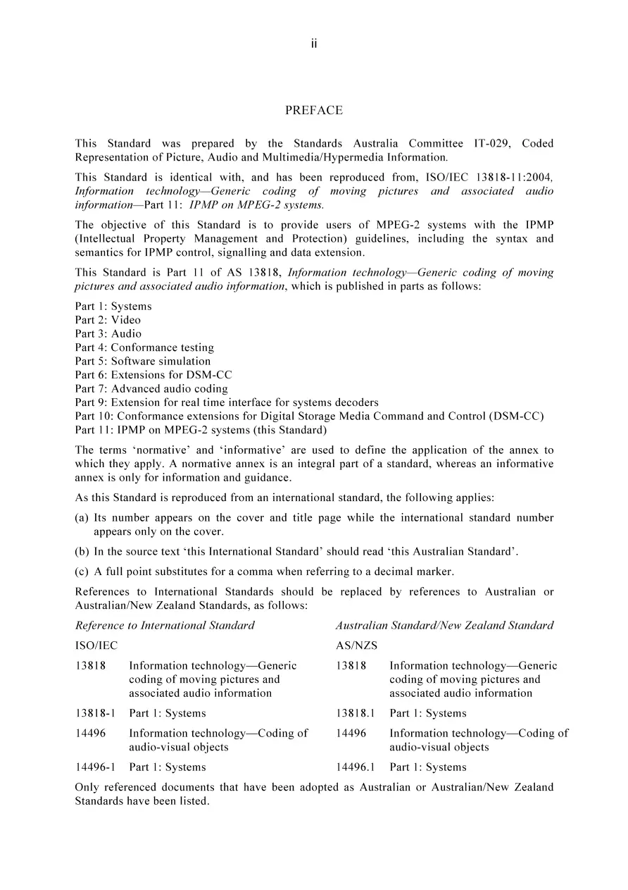 AS ISO IEC 13818.11-2004 AS ISO IEC 13818.11-2004