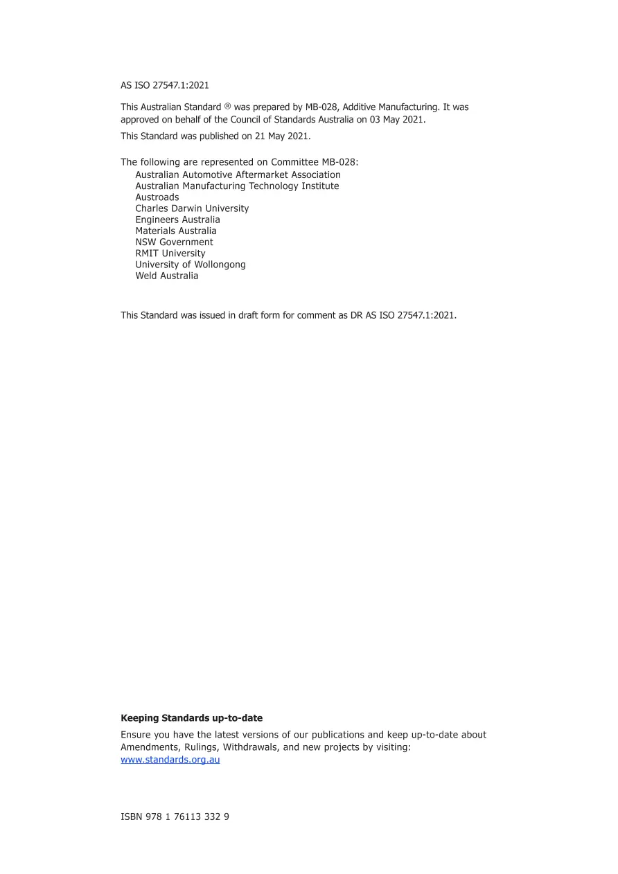 AS ISO 27547.1:2021 AS ISO 27547.1:2021