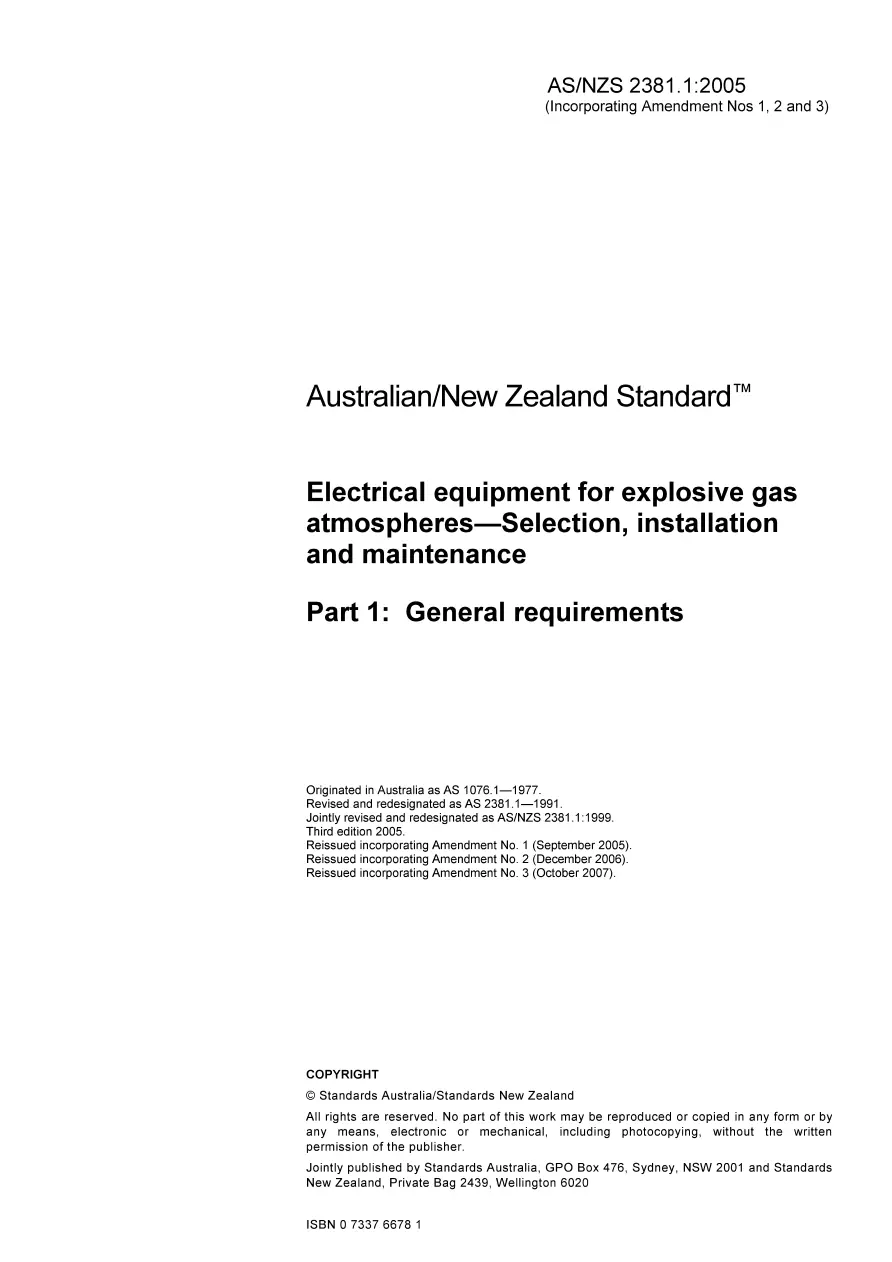 AS/NZS 2381.1:2005 AS/NZS 2381.1:2005