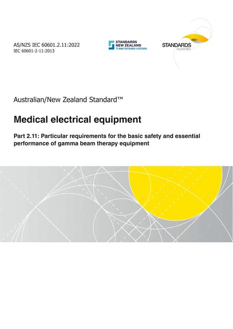 AS/NZS IEC 60601.2.11:2022 AS/NZS IEC 60601.2.11:2022