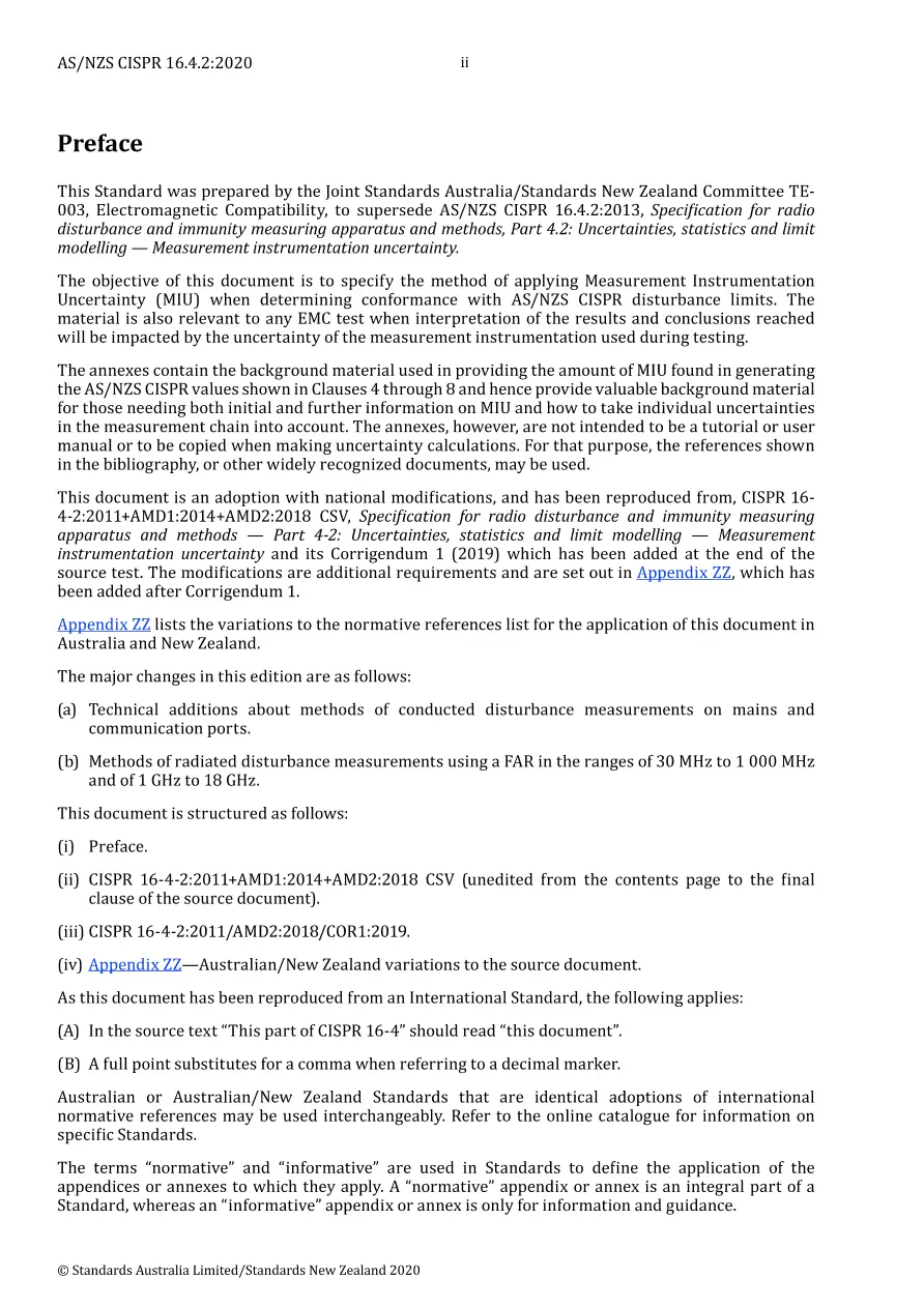 AS/NZS CISPR 16.4.2:2020 AS/NZS CISPR 16.4.2:2020