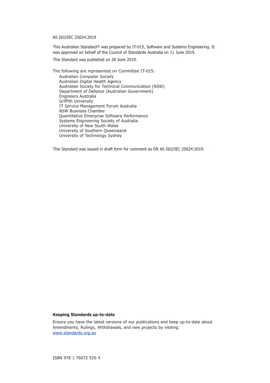 AS ISO/IEC 25024:2019 AS ISO/IEC 25024:2019