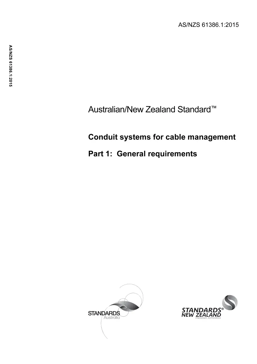 AS/NZS 61386.1:2015 AS/NZS 61386.1:2015