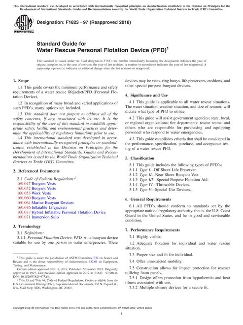 ASTM F1823-97(2018) ASTM F1823-97(2018)
