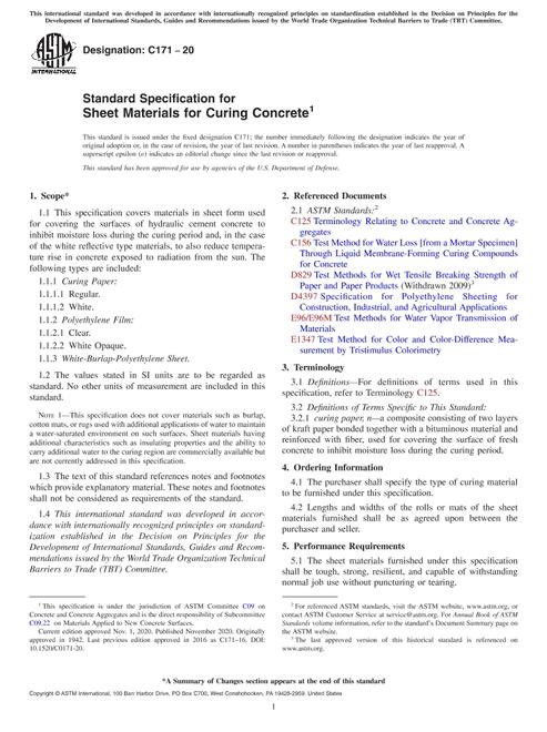 ASTM C171-20 ASTM C171-20