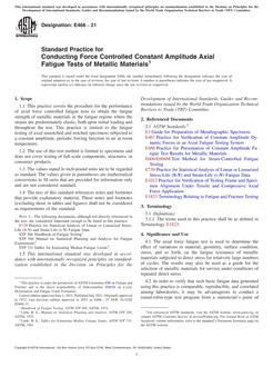 ASTM E466-21 ASTM E466-21
