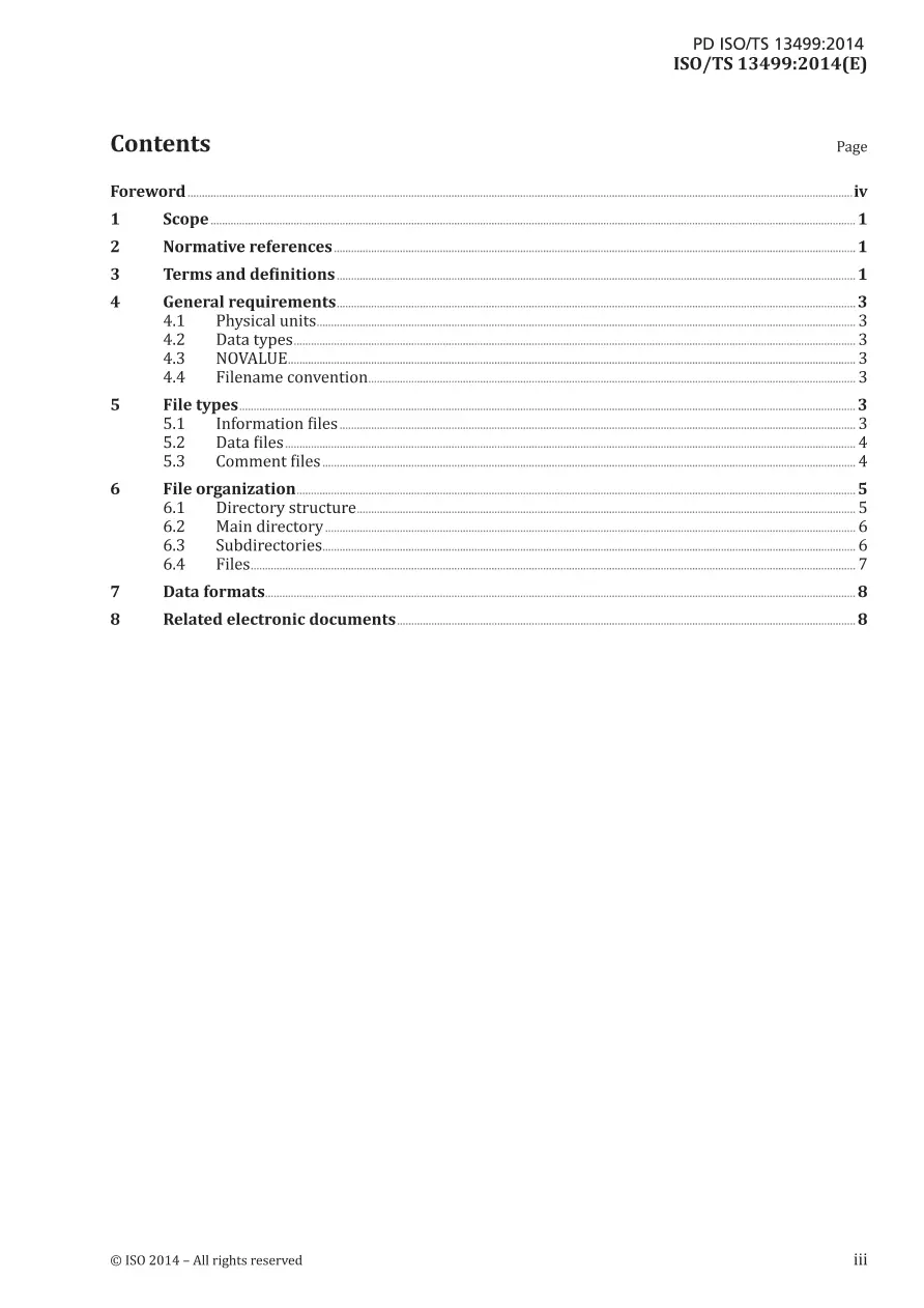 BS PD ISO/TS 13499:2014 BS PD ISO/TS 13499:2014