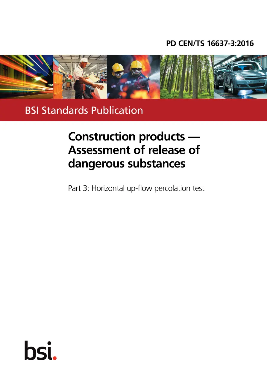 BS PD CEN/TS 16637-3:2016 BS PD CEN/TS 16637-3:2016