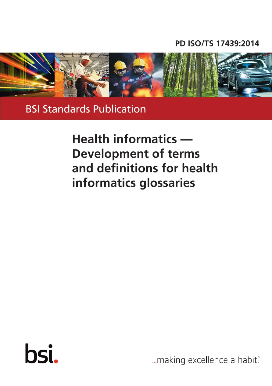 BS PD ISO/TS 17439:2014 BS PD ISO/TS 17439:2014