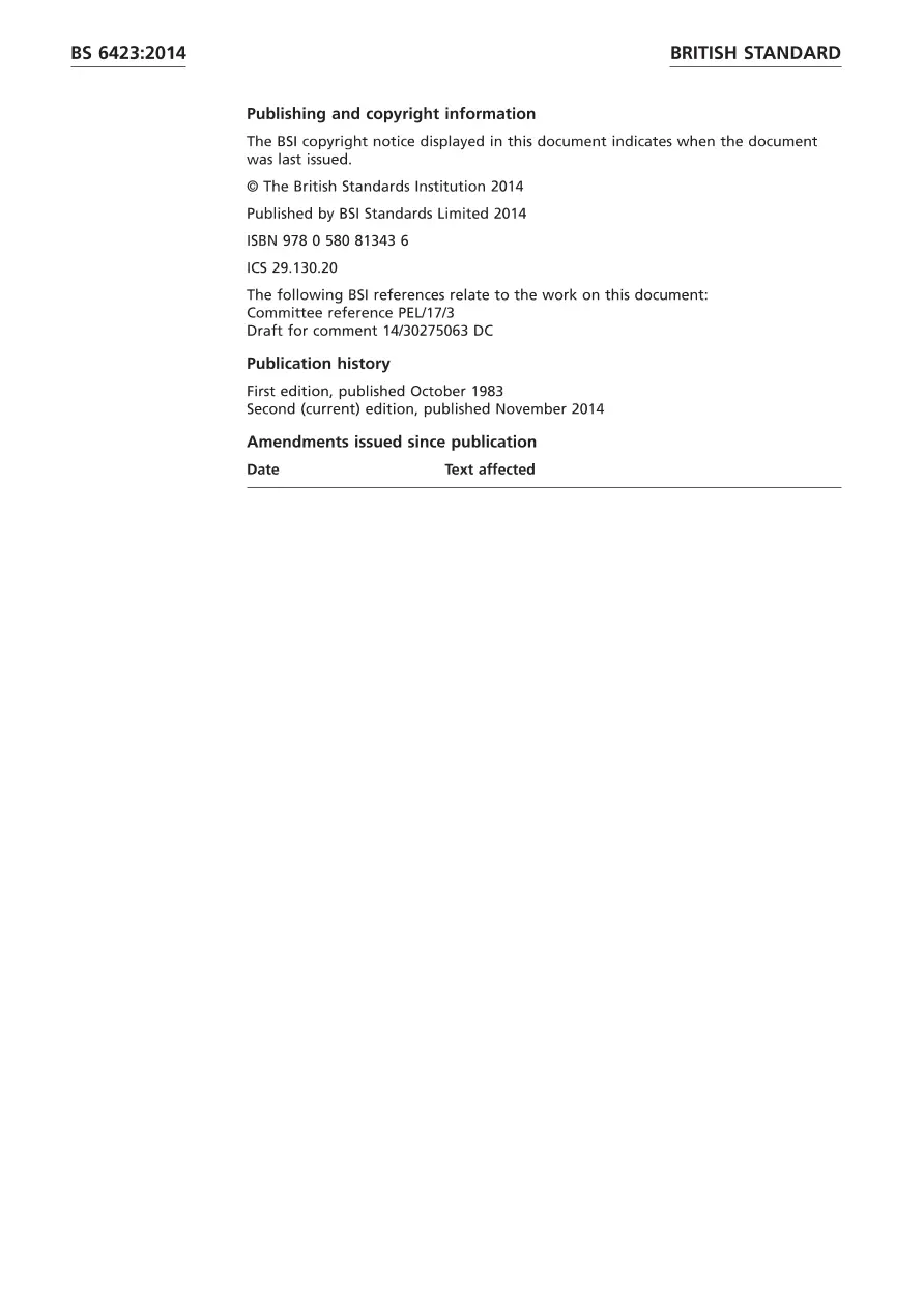 BS 6423:2014 BS 6423:2014