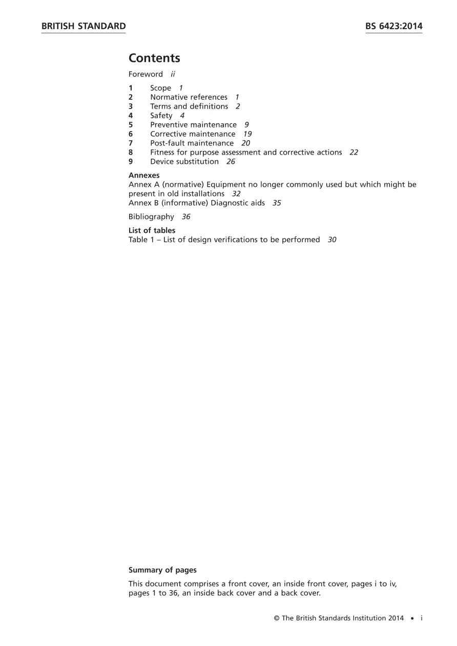 BS 6423:2014 BS 6423:2014