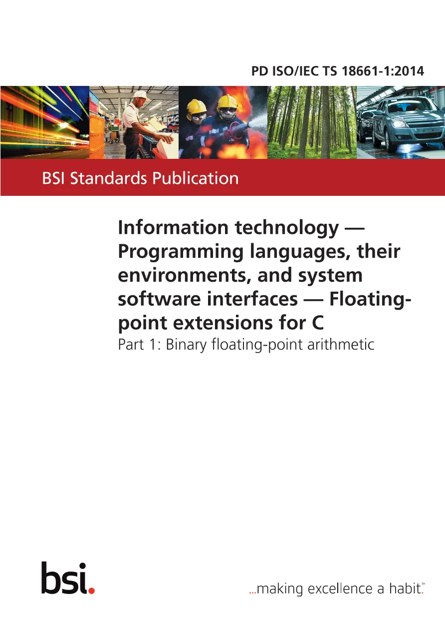 BS PD ISO/IEC TS 18661-1:2014 BS PD ISO/IEC TS 18661-1:2014