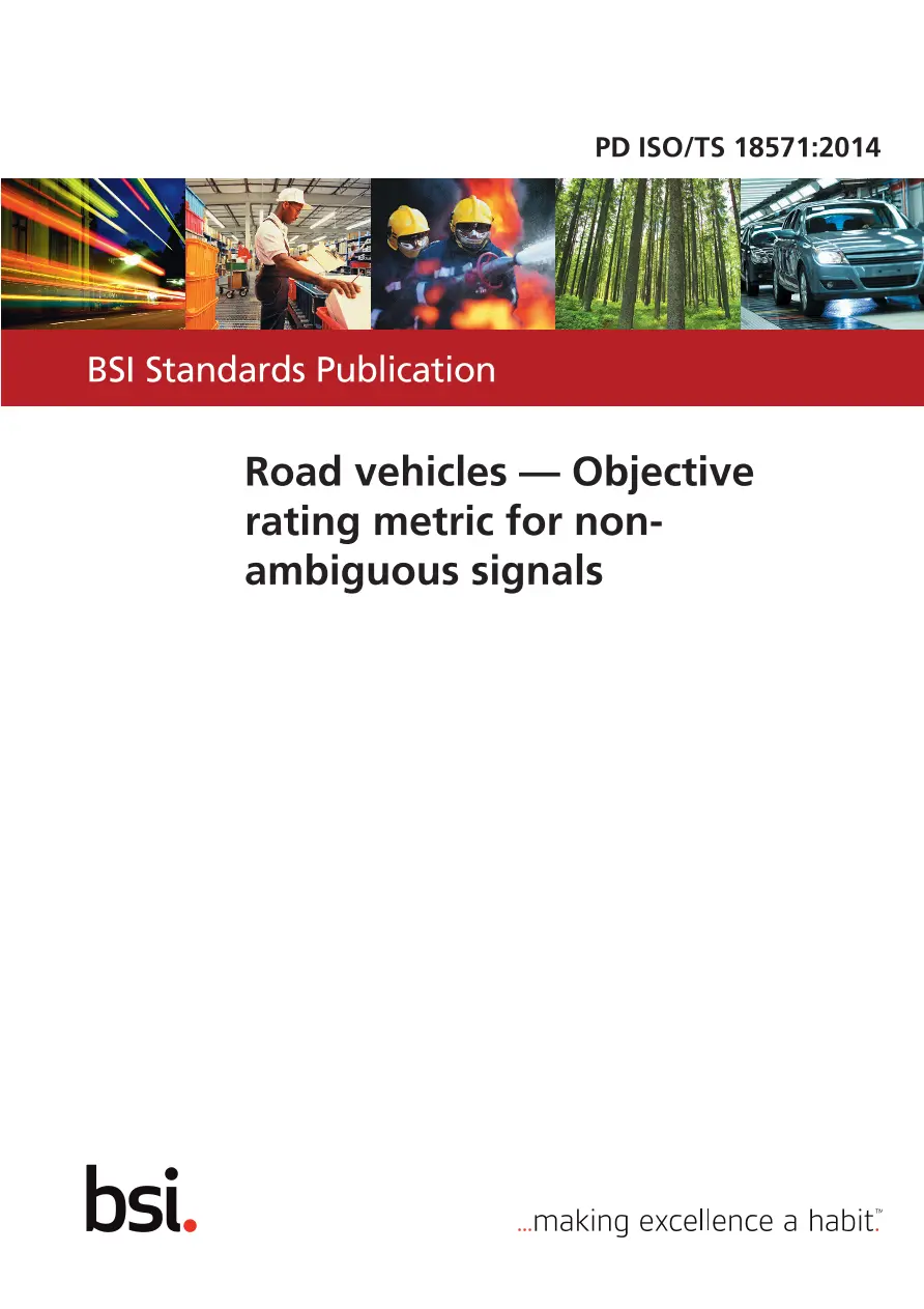 BS PD ISO/TS 18571:2014 BS PD ISO/TS 18571:2014