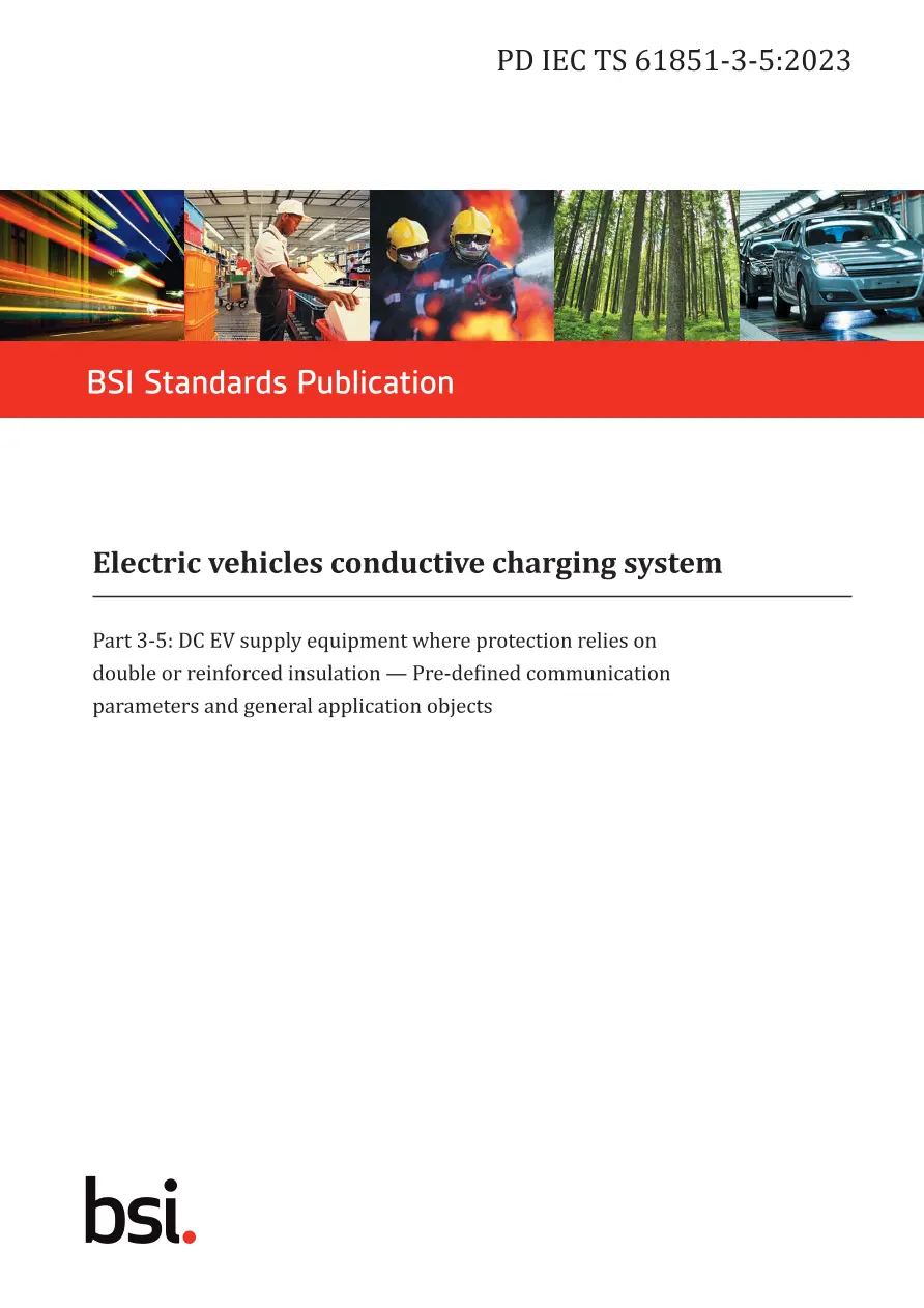 BS PD IEC TS 61851-3-5:2023 BS PD IEC TS 61851-3-5:2023
