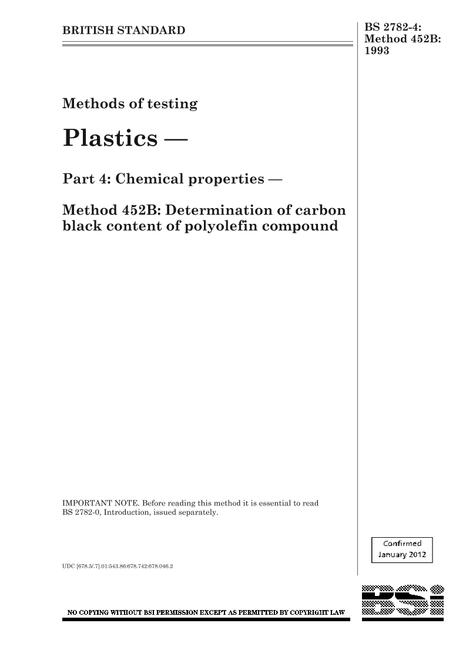BS 2782-4:METHOD 452B:1993 BS 2782-4:METHOD 452B:1993