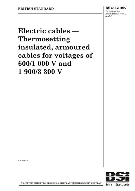 BS 5467:1997 BS 5467:1997