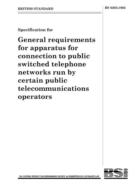 BS 6305:1992 BS 6305:1992