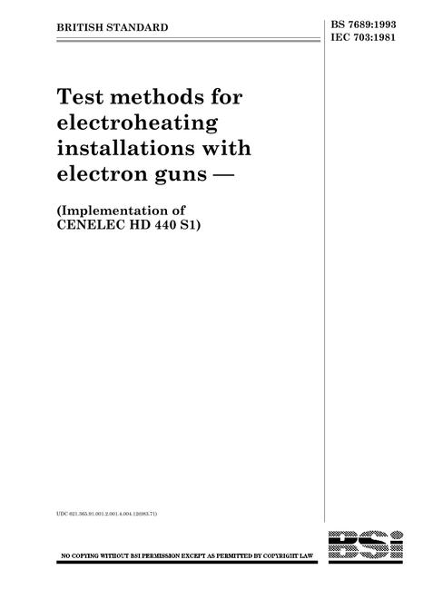 BS 7689:1993 BS 7689:1993
