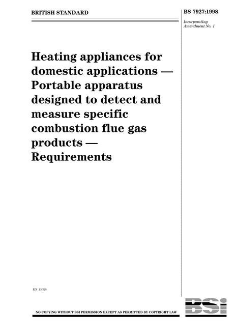 BS 7927:1998 BS 7927:1998