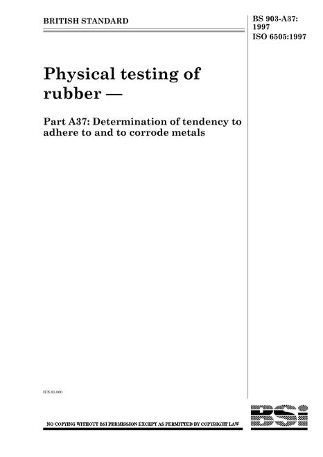 BS 903-A37:1997 BS 903-A37:1997
