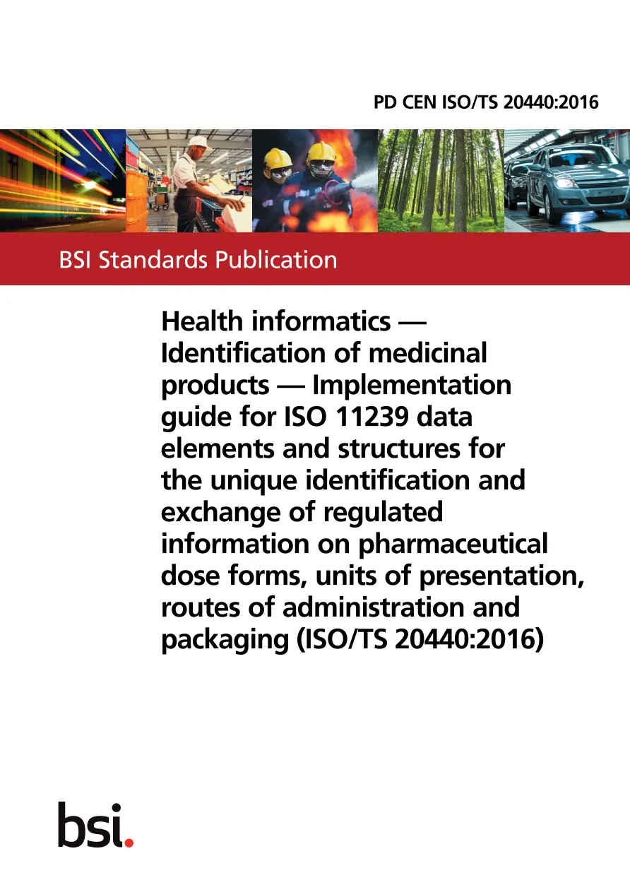 BS PD CEN ISO/TS 20440:2016 BS PD CEN ISO/TS 20440:2016
