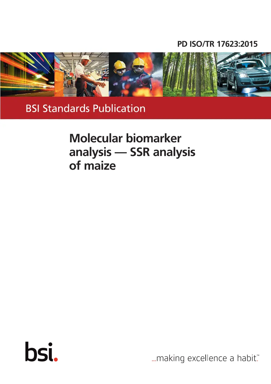 BS PD ISO/TR 17623:2015 BS PD ISO/TR 17623:2015