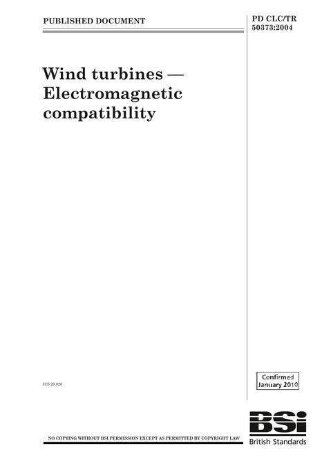 BS PD CLC/TR 50373:2004 BS PD CLC/TR 50373:2004