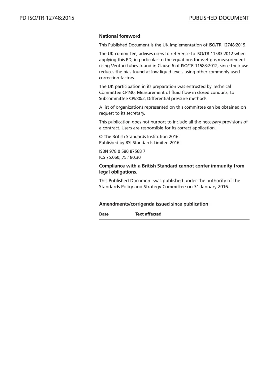 BS PD ISO/TR 12748:2015 BS PD ISO/TR 12748:2015
