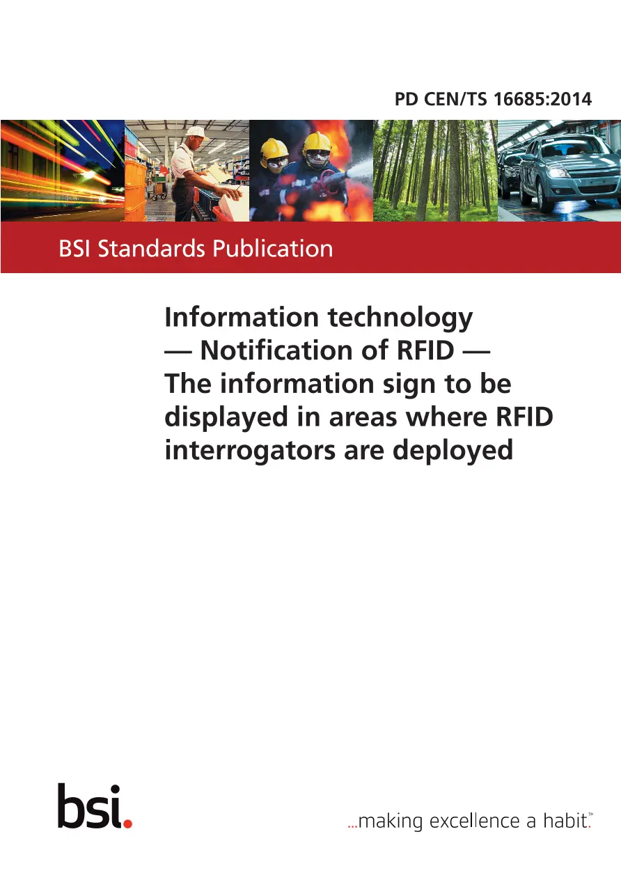 BS PD CEN/TS 16685:2014 BS PD CEN/TS 16685:2014