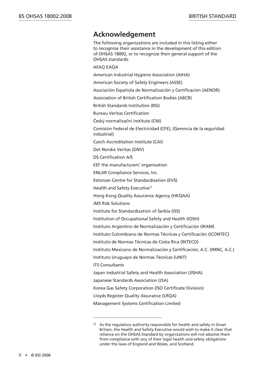 BS OHSAS 18002:2008 BS OHSAS 18002:2008