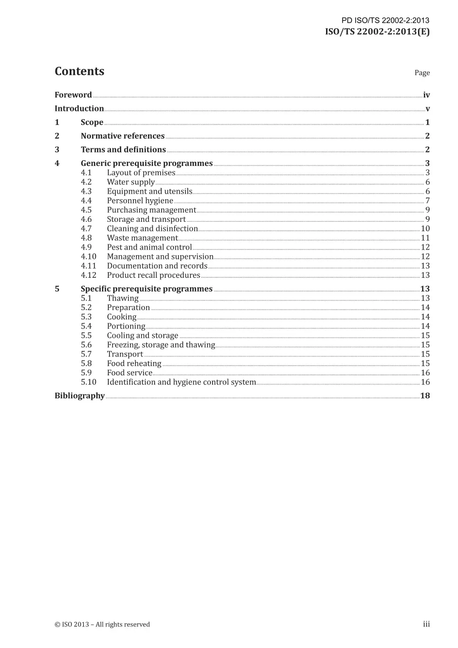 BS PD ISO/TS 22002-2:2013 BS PD ISO/TS 22002-2:2013