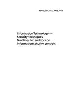 BS PD ISO/IEC TR 27008:2011 BS PD ISO/IEC TR 27008:2011
