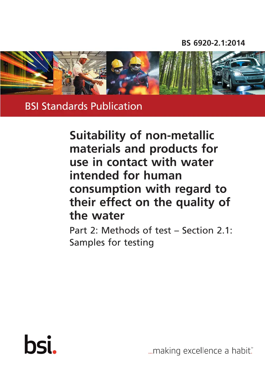 BS 6920-2.1:2014 BS 6920-2.1:2014