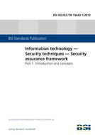 BS PD ISO/IEC TR 15443-1:2012 BS PD ISO/IEC TR 15443-1:2012