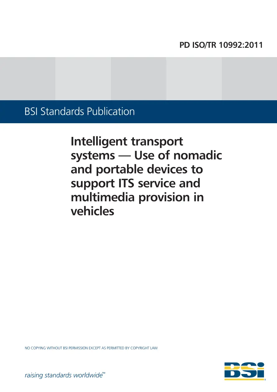 BS PD ISO/TR 10992:2011 BS PD ISO/TR 10992:2011