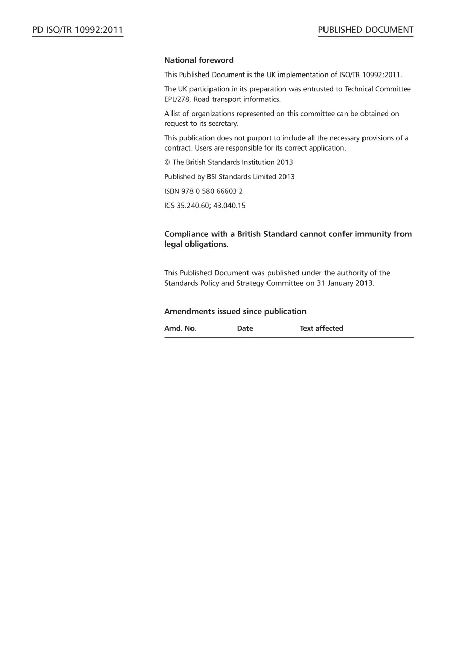 BS PD ISO/TR 10992:2011 BS PD ISO/TR 10992:2011