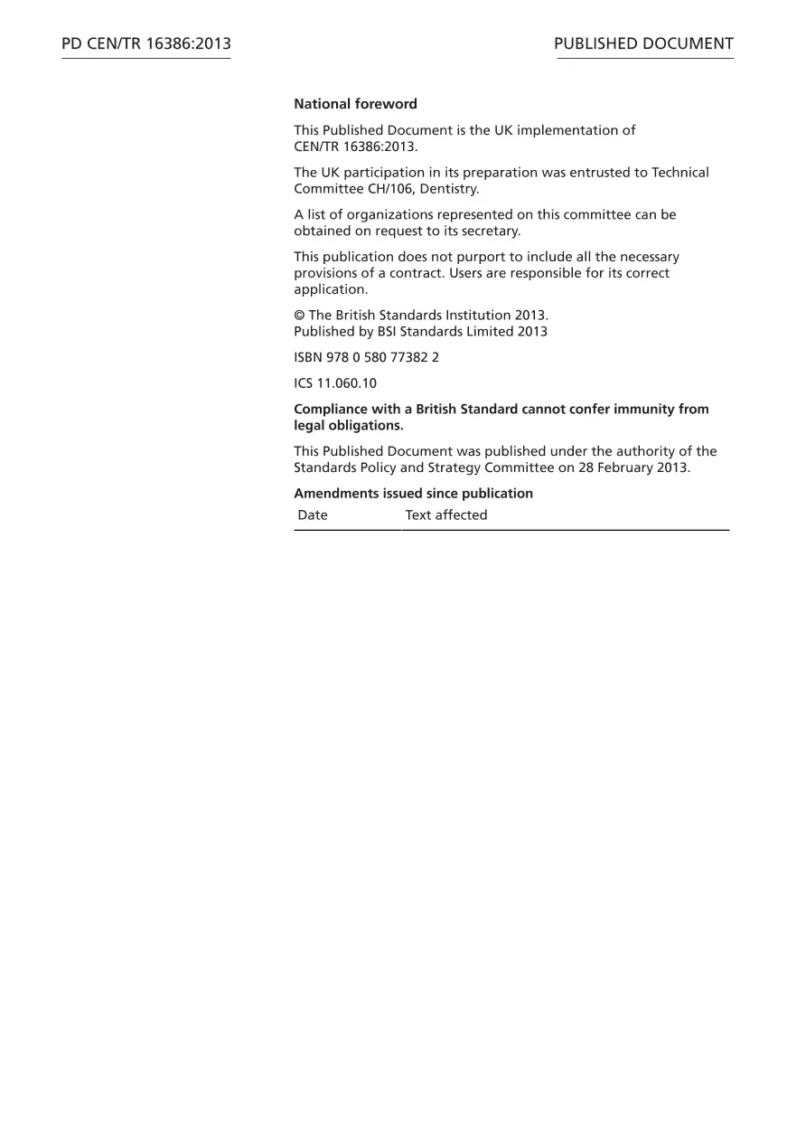 BS PD CEN/TR 16386:2013 BS PD CEN/TR 16386:2013