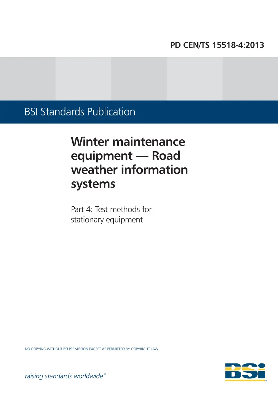 BS PD CEN/TS 15518-4:2013 BS PD CEN/TS 15518-4:2013