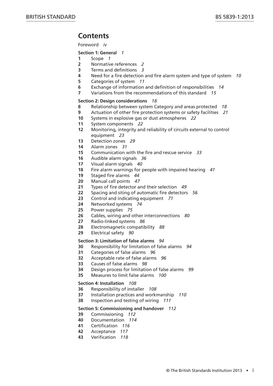 BS 5839-1:2013 BS 5839-1:2013