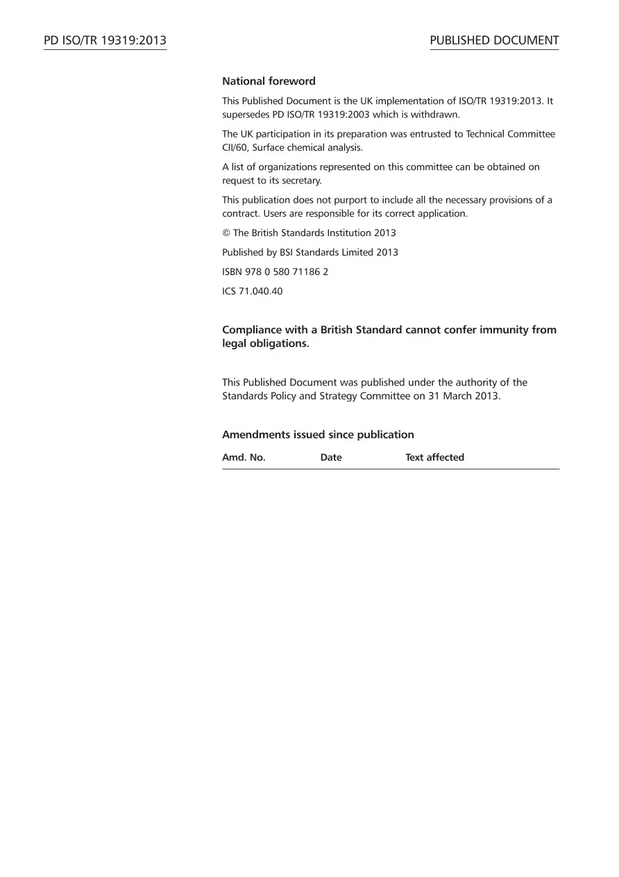 BS PD ISO/TR 19319:2013 BS PD ISO/TR 19319:2013