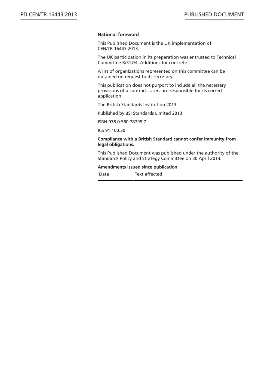 BS PD CEN/TR 16443:2013 BS PD CEN/TR 16443:2013