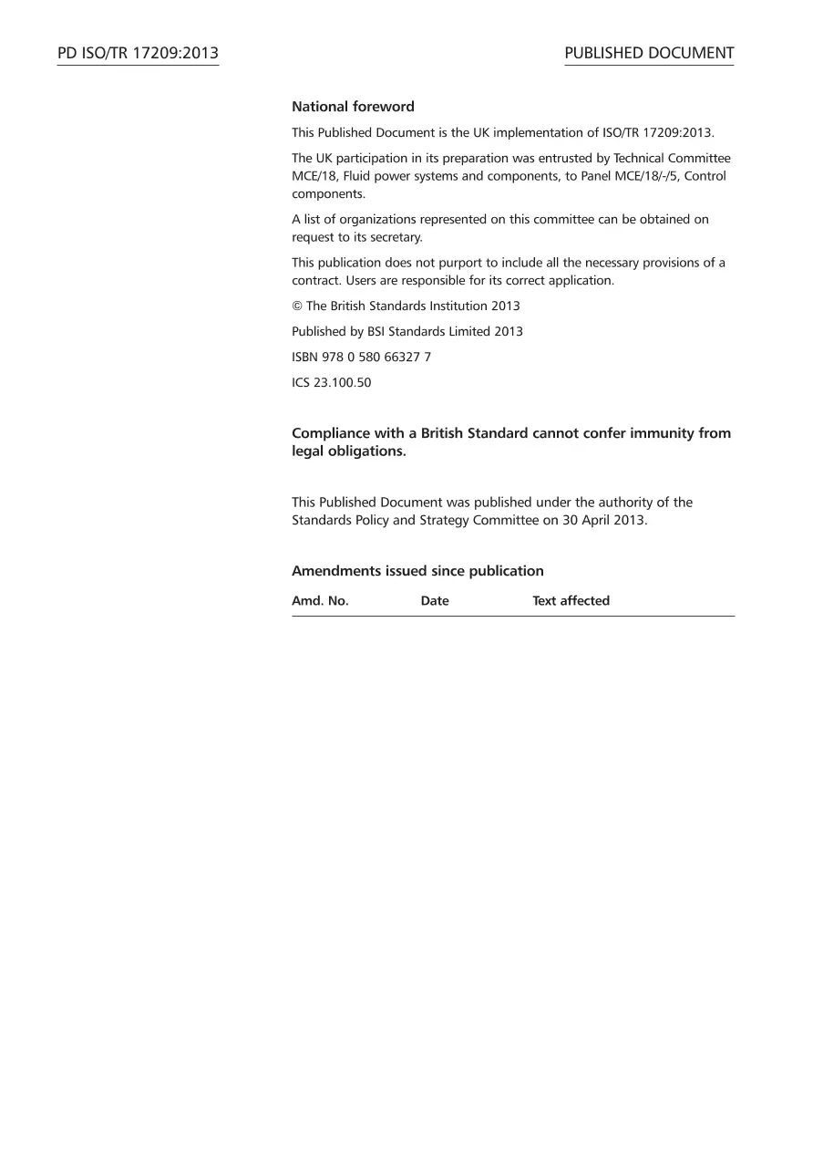 BS PD ISO/TR 17209:2013 BS PD ISO/TR 17209:2013