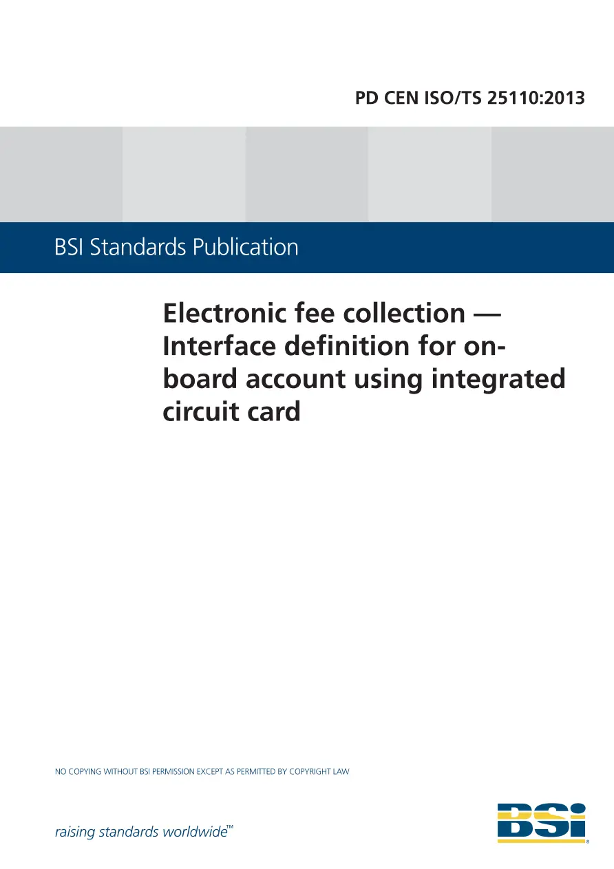 BS PD CEN ISO/TS 25110:2013 BS PD CEN ISO/TS 25110:2013