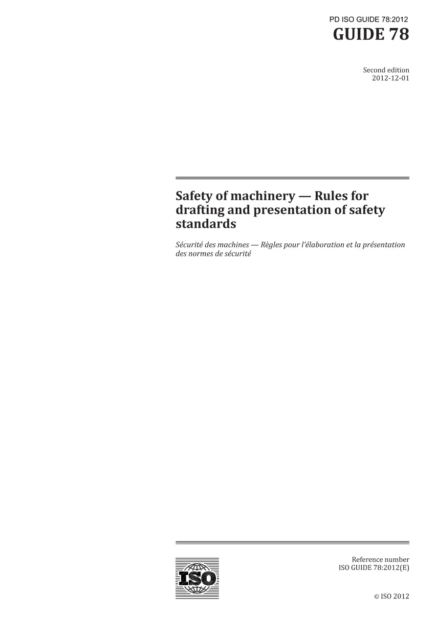 BS PD ISO GUIDE 78:2012 BS PD ISO GUIDE 78:2012