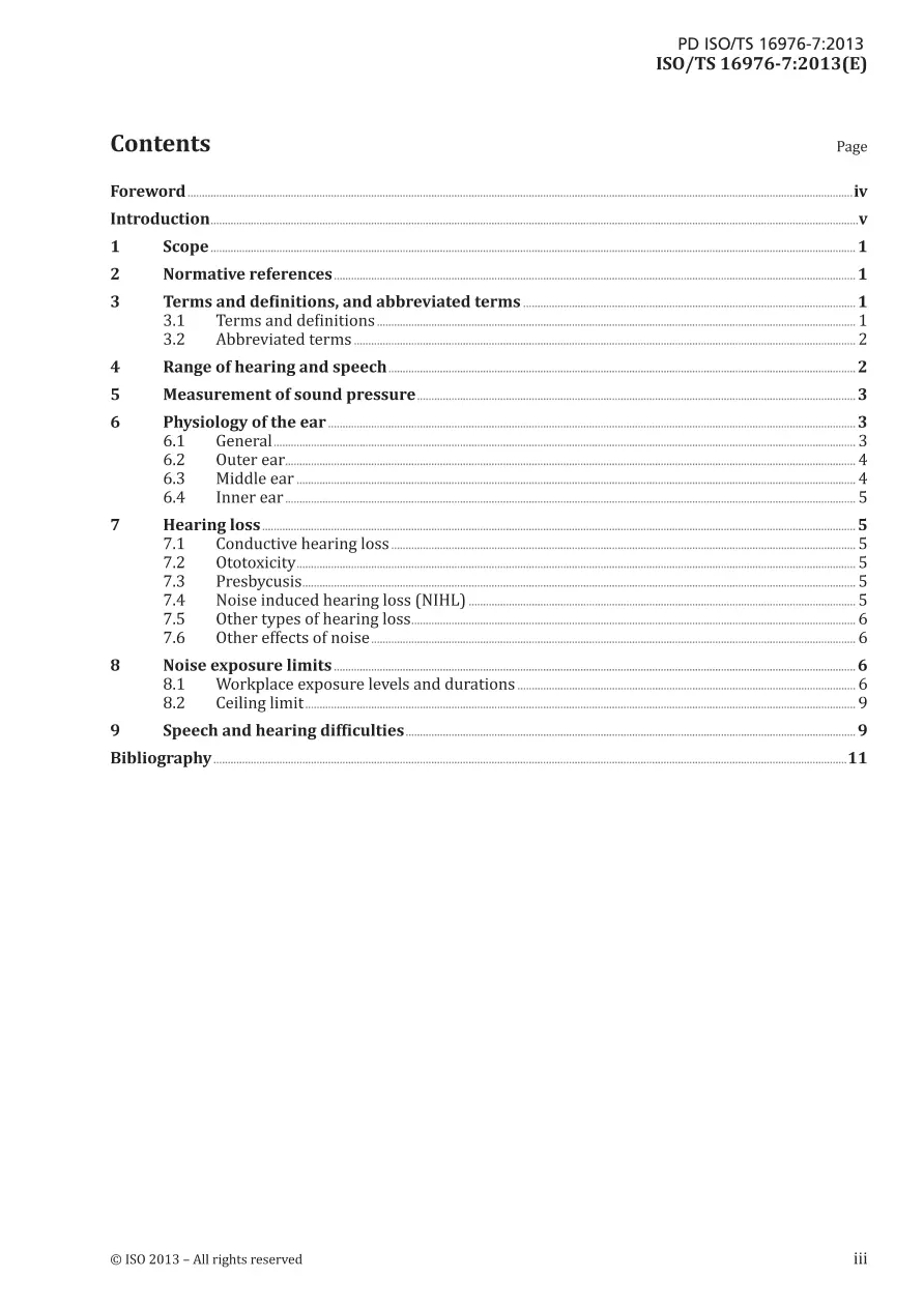 BS PD ISO/TS 16976-7:2013 BS PD ISO/TS 16976-7:2013